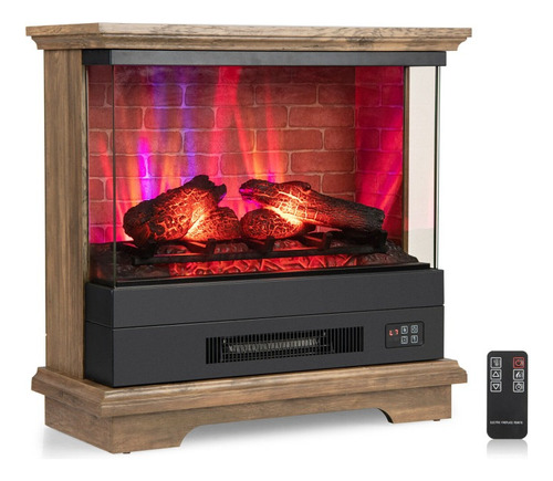 Chimenea Independiente 27 PuLG Con Control Remoto Café Gpl