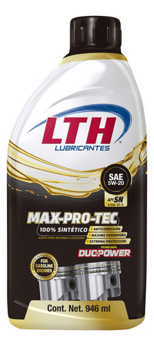 Aceite Para Motor Lth Sintético 5w-20 0.946 L