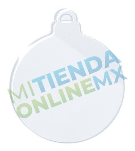Imagen 2 de 2 de Esfera Navidad Decorativa Acrilico 10 Piezas 10 Cm Diámetro.