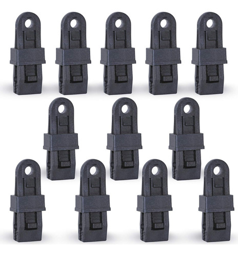 Clips De Lona Resistentes De 12 Piezas, Juego De Abrazaderas