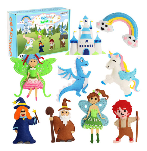 Kits De Costura Fairyland Para Ninas Pequenas, 9 Proyectos F