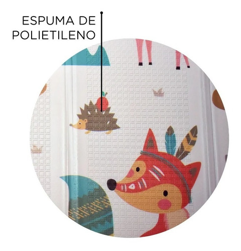 Imagen 4 de 8 de Manta Antigolpes Bebe Plegable Grande + Bolso Ok Baby En Mca