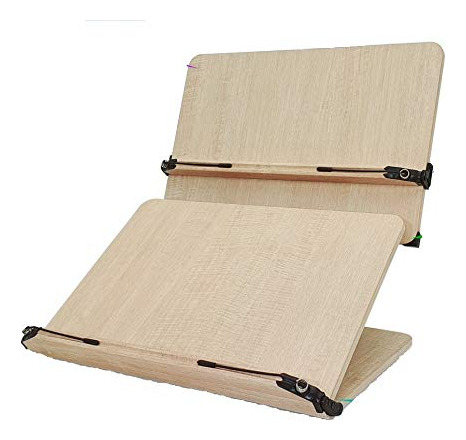 Soporte Plegable De Madera Doble (mdf) Para Libros De Lectur