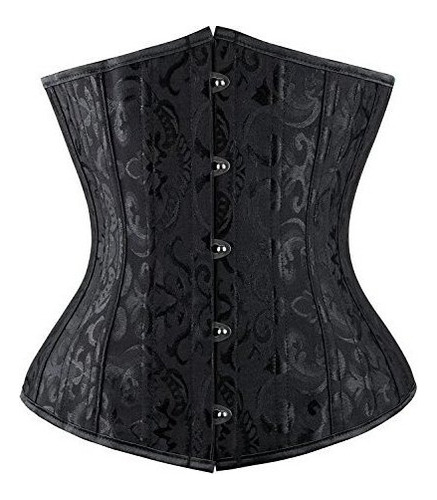 Cintura De Underbust Deshuesada De Acero Espiralada Doble Pe