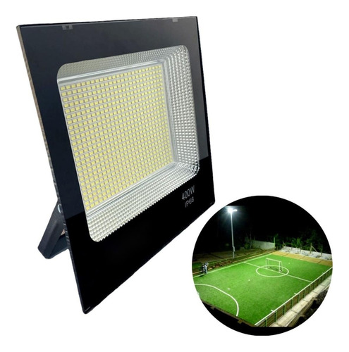 Foco 400w Reflector Luz Led Exterior Ip66 Montable Canchas