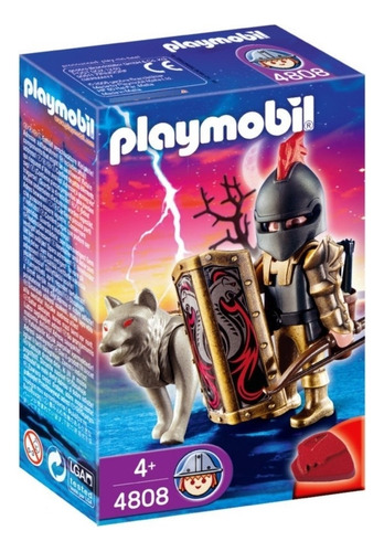 Playmobil 4808 Guerrero Con Lobo Año 2008 Bunny Toys