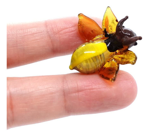 Sansukjai Bee Tiny Figurinas De Arte De Vidrio Soplado Anima