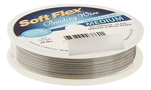Soft Flex Toys - Alambre De Cuentas De 0.019 Pulgadas, 30 Pi