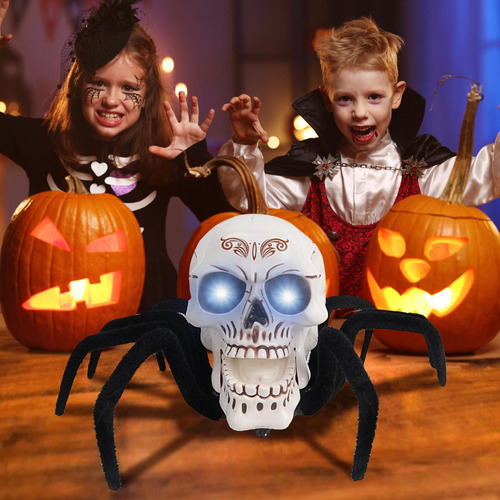 Juguete De Broma De Araña Rc Figura De Calavera De Araña Con