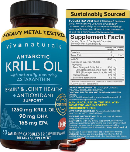 Suplemento Aceite De Krill Del Ant - Unidad a $3215