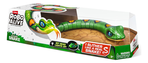 Zuru Robo Alive Slithering Snake Series 3 Serpiente Robótica Robotic Snake Verde