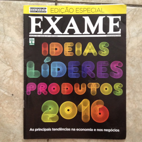 Revista Exame 1105 Ed. Especial Ideias Líderes Produtos 2016