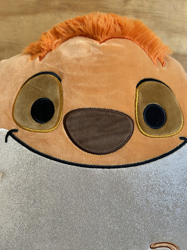 Peluche Squishmallow The Lion King Timon Rey Leon Disney Color Naranja Claro