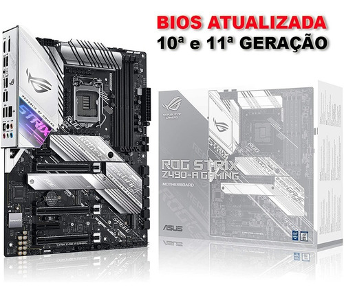 Placa Mae Asus Rog Strix Z490-a Gaming Lga1200 Ddr4 + Nota F