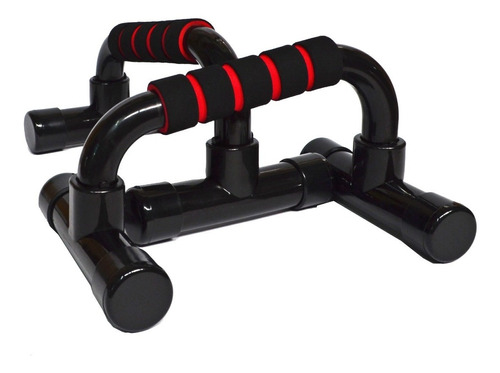 Paralelas Push Up Stand Starke Pvc Flexiones Biceps Triceps Color Negro