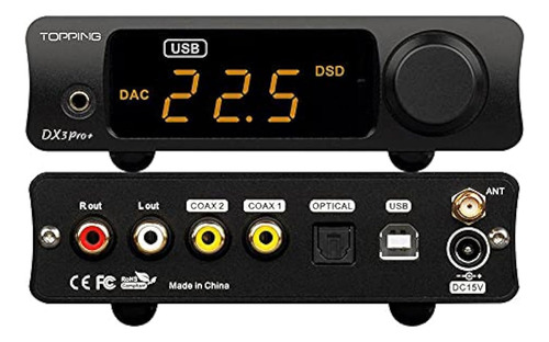 Topping Dx3 Pro+ Es9038q2m Bluetooth 5.0 Ldac
