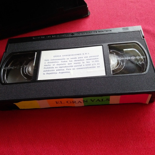 Johann Strauss El Gran Vals 1938, Vhs Casete Original Impeca (Usado)
