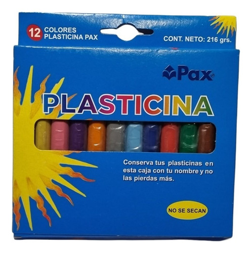 Plasticina Pax 12 Colores