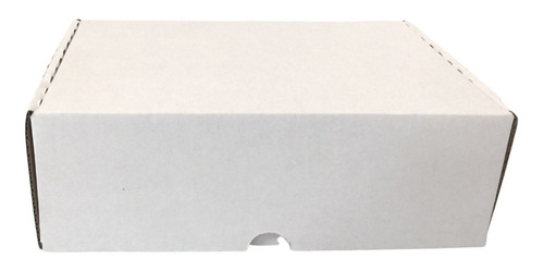 100 Mailbox 30x20x10 Cm Caja Envios Carton Corrugado Blanco Blanco