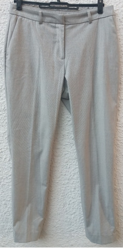 Pantalón De Traje Caballero Gris Claro H&m Talle 38.