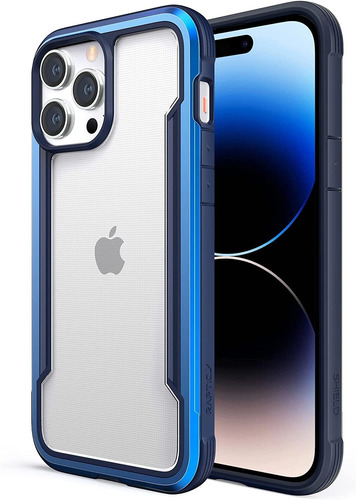 Funda Para iPhone 14 Pro Max Raptic Shield Aluminio Azul
