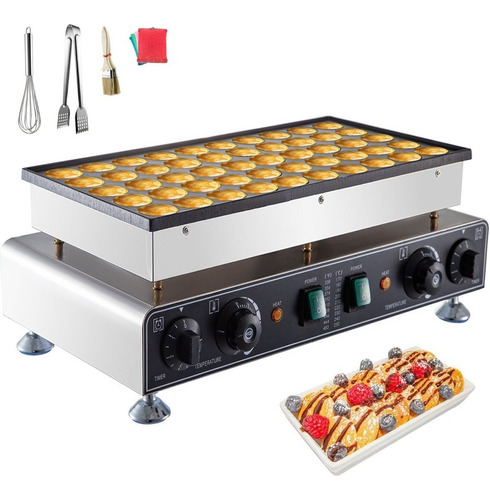 Waflera Electrica Industrial Mini Hotcakes 50 Piezas Msi