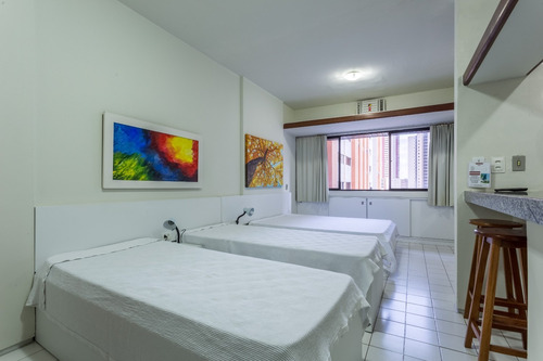 Imagem 1 de 14 de Flat 305 Boa Viagem Preço Justo P/até 3 Hóspedes, Completão