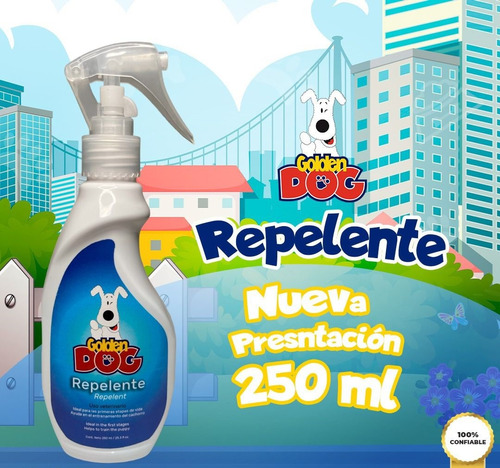 Golden Dog Repelente Mascotas 250 Ml Natural Agradable Aroma