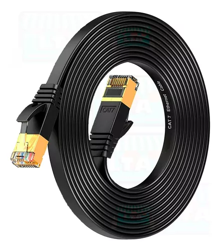 Cable De Red UTP categoria 7 Blindado 3 Metros Tipo Flat HP