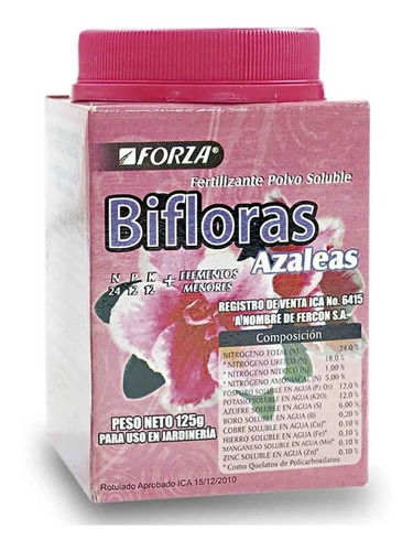 Fertilizante Soluble Bifloras X 125 Grs Forza