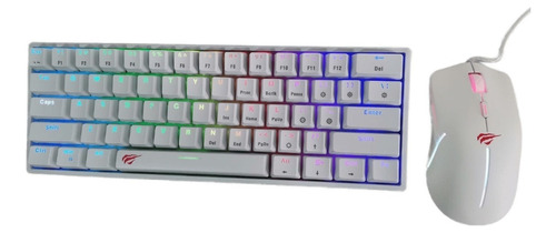 Combo Teclado Mecanico Ingles Us 60% Mouse 7200dpi Gamer Rgb