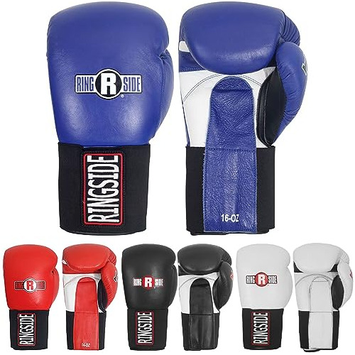 Guantes De Boxeo Ringside Imf Tech Hook & Loop, Azul, 16 Onz