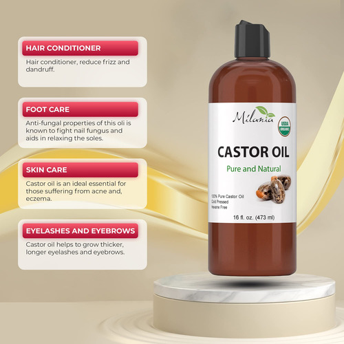 Serum Milania Aceite De Ricino Orgánico 100% Puro Prensado E
