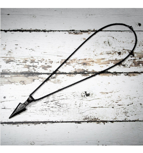 Collar Acero Inoxidable Dije Flehca Cadena Vintage Hombre