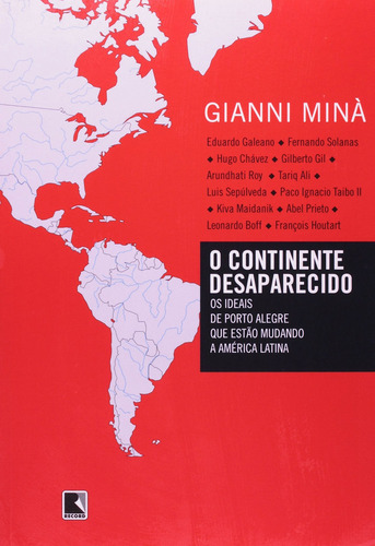 O CONTINENTE DESAPARECIDO, de Mina, Gianni. Editorial Record, edición 0 en português
