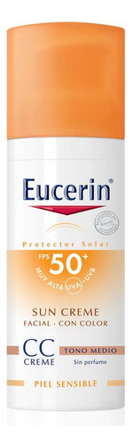 Protector Solar Eucerin Crema Con Color Fps50 50ml