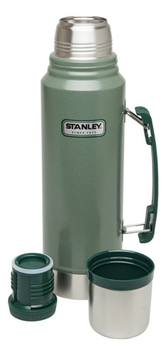 Termo Stanley Adventure | 1 Litro Color Verde Acero Inoxidab