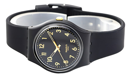 Swatch Gb274 Golden Tac Reloj Unisex De Malla De Silicona