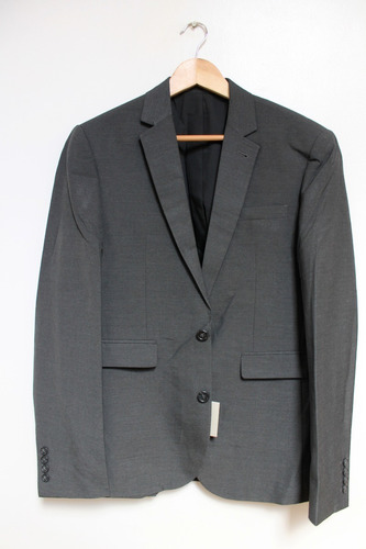 Blazer Hombre Slim Fit  Asos Gris