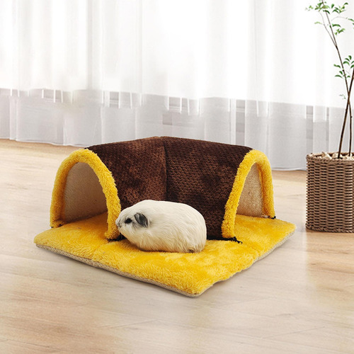 Para Animales Pequeños, Escondite De Conejillo Color Café