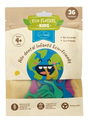 Flossers Dentwell Ecológico Para Niñas Y Niños