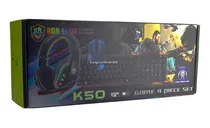 Comprar Kit Teclado + Mouse + Audifono + Mousepad Set Gamer K50
