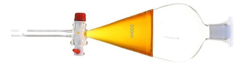 Ampolla Embudo Decantación Robinete Teflon 500ml