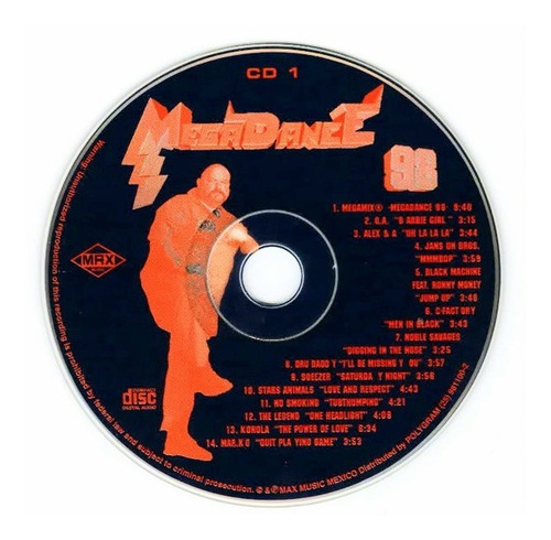 Cd Mega Dance 98 Max Mix Duplo Flash House Dance (Usado)