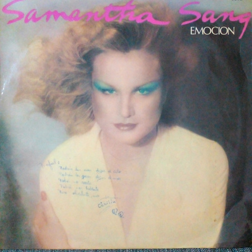 Samantha Sang Emocion Disco De Vinilo Lp 1978 Impecable