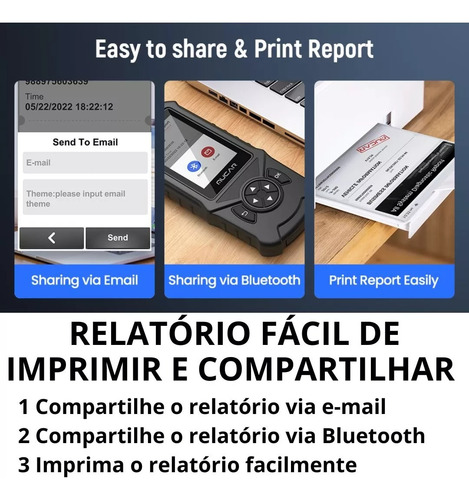 Scanner Automotivo Mucar Cde900 Android Wi-fi 2g Ram + 16g