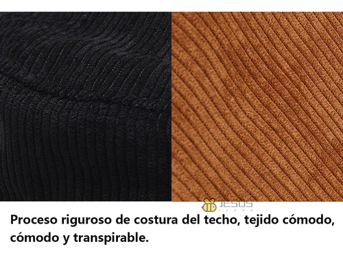 Pescador Sombrero De Ajustable De Pana De Algodón Unisex 2pk
