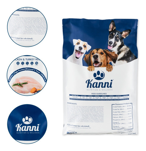 Alimento Para Perros 11.8kg Croquetas Kanni Todas Las Razas