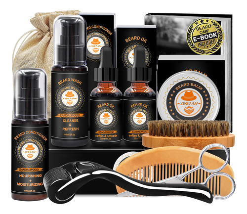 Kit De Aseo Mejorado Para Barba Con Acondicionador De Barba,