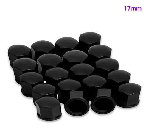 Kit 20 Capas De Parafusos Pretas Ch.19mm